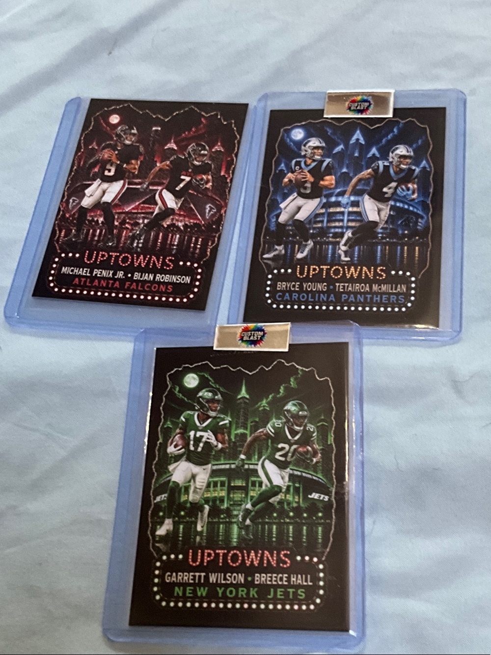 Uptowns Football Card Lot - Jets/Panther/Falcons